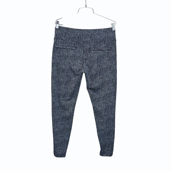 Athleta Delancey Herringbone Tights Womens L Navy High Waist Trouser Corpcore - Picture 6 of 11